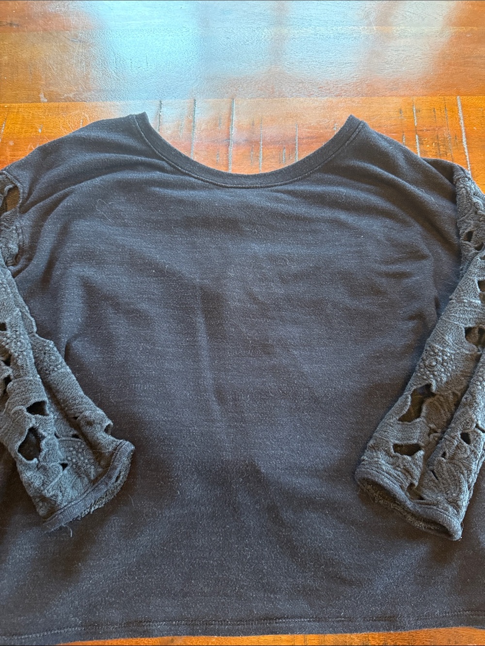 American Eagle Outfitters Black Long Sleeve Top